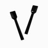 3000-Count 4 Inch Black Plastic Gelato Tasting Spoons | Mini Disposable Shovel Spoons for Desserts, Foods, Ice Cream | Frozen Dessert Supplies view 2