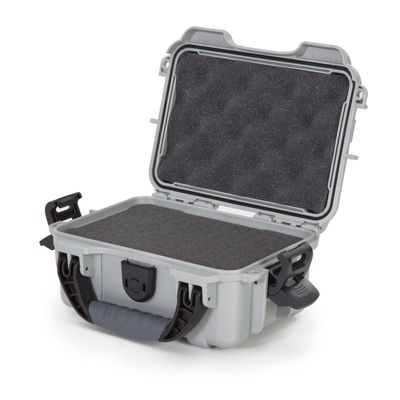 NANUK 903 Small Waterproof Hard Case with Foam Insert 9.1" x 6.8" x 3.8"- Silver