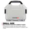 NANUK 903 Small Waterproof Hard Case with Foam Insert 9.1" x 6.8" x 3.8"- Silver view 2