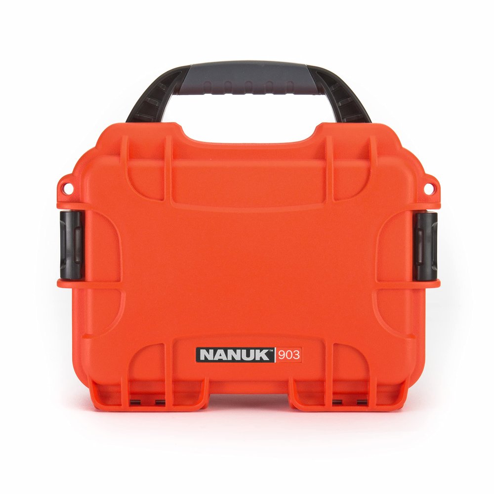 NANUK 903 Small Waterproof Hard Case 9.1" x 6.8" x 3.8" - Orange (903-0003)