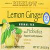 Bigelow Classic Lemon Ginger Herbal Tea Plus Probiotics 18 Bags (3 Pack) view 1