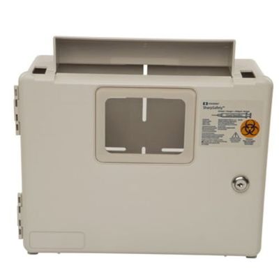 Covidien 85165H SharpSafety Wall Enclosure for in Room Sharps Container, 2 and 5 Quart (Pack of 5)