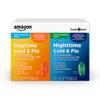 Amazon Basic Care Cold and Flu Relief, Daytime and Nighttime Combo Pack Softgels, Powerful Cold Medicine for Day and Night Multi-Symptom Relief, 48 Count(Pack of 1) view 1