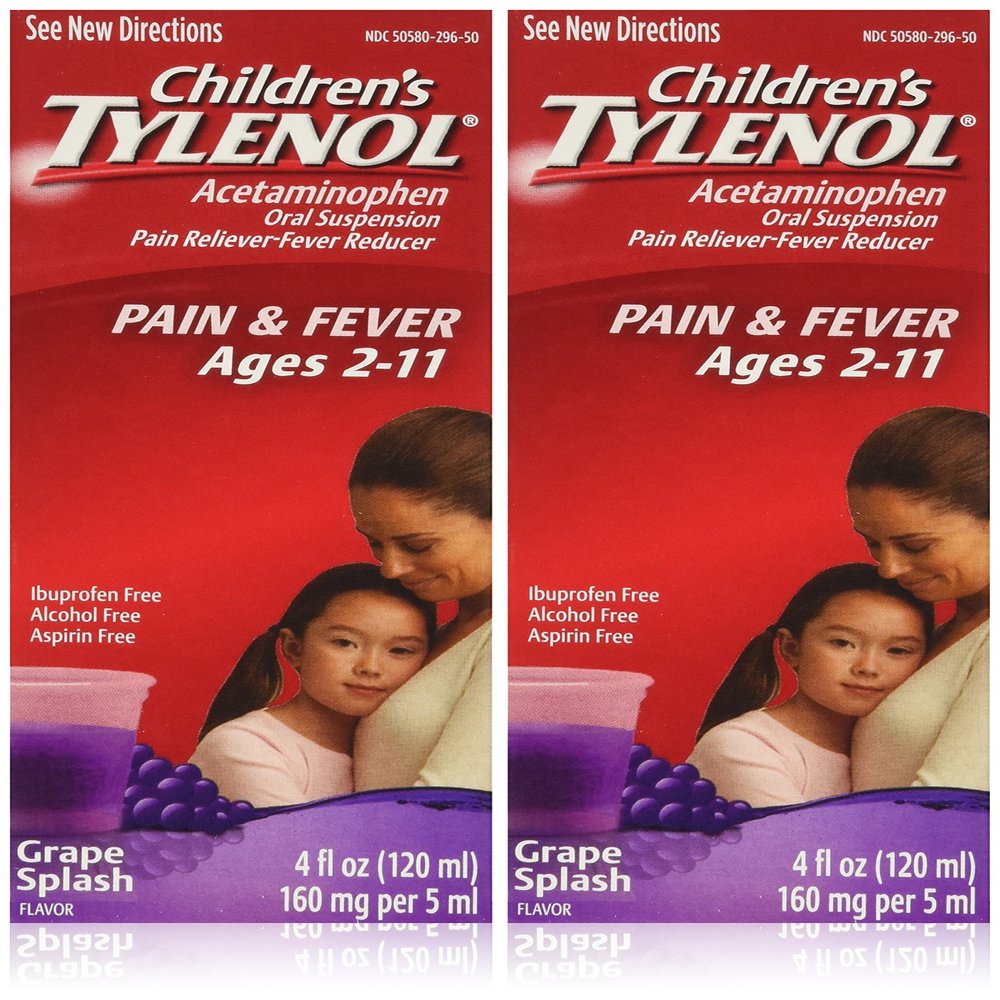 Children's Tylenol, Grape Splash Flavor - 4 oz. - 2 pk.