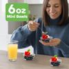JoyServe Clear Mini Plastic Bowls - (Bulk 100 Pack) 6 Oz Disposable Premium Hard Plastic Dessert Bowls for Serving, Weddings, Catering, Parties, Salsa, Home or Event Party Supplies view 2