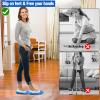 10Pcs Mop Slippers for Floor Cleaning Washable Shoes Cover Soft Microfiber Dust Mops Mop Socks Reusable for Women Men Kids Foot Dust Hair Cleaners Sweeping House Office Bathroom Kitchen view 2