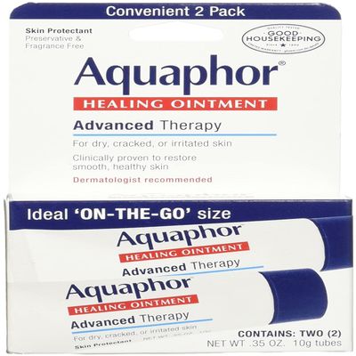 Aquaphor Healing Skin Ointment, Advanced Therapy, 0.35 Ounce (Pack of 2)