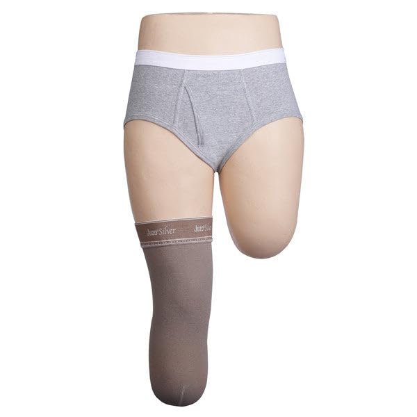 20-30 mmHg, Silver, BK Shrinker, 15" / 38 cm, Silicone