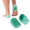 Tuli's Heavy Duty Heel Cups, Shock-Absorbing Cushion Insert for Plantar Fasciitis, Severs Disease, and Heel Pain, Made in The USA, Green, 2 Pairs, Small view 1