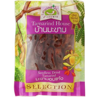 Seedless Dried Sweet Tamarind Snack Natural Real Herbal Fruit Net Wt 90 G (3.17 Oz) Tamarind-house Brand X 3 Bags