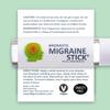 Basic Vigor Migrastil Migraine Stick Rollon - Fast Cooling Comfort for Your Head. Aromatherapy with Peppermint & Other Essential Oils. Metal Roller. Made in USA view 2