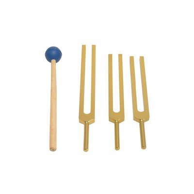 TFS Tuningforkshop Gold Finish 3 Missing Sacred Solfeggio Forks
