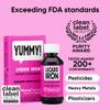 NovaFerrum Yummy | Pediatric Drops Liquid Iron Supplement for Infants and Toddlers | Liquid Iron for Kids | 15mg of Iron Per 1mL Dose | Ages 4 & Under | Gluten Free Certified | Sugar-Free | Raspberry view 2