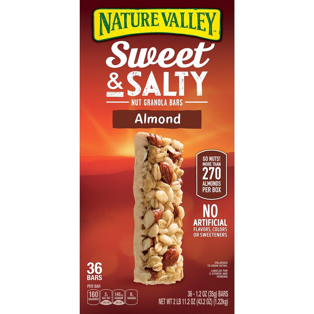 Nature Valley Sweet & Salty Almond Granola Bar, 1.2 oz., 36 Bars/Box (GEM12977)