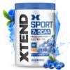 XTEND Sport BCAA Powder Blue Raspberry Ice - Electrolyte Powder for Recovery & Hydration with Amino Acids - 30 Servings view 1