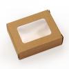 100ea - 3-1/2 X 2-3/4 X 1-1/8 Kraft Soap Box W/Window view 1