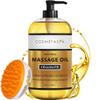 Cellulite Massage Oil with Massager Mitt - 100% Natural Cellulite Oil, Highly Absorbable and Deeply Penetrates Skin- Firms, Tones, Tightens & Moisturizes Skin by Cosmetasa 16.9 oz view 1