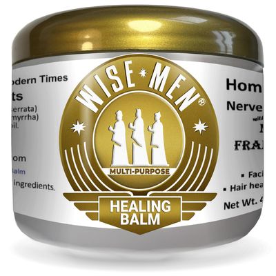 Wise Men Healing Balm with Myrrh and Frankincense Essential Oils for Soothing Nerve Relief Massage