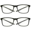 proSPORT Multifocal Progressive 3 Magnifications in 1 Lens No Line Computer Gaming Reading Glasses for Men & Women (Professor - Black & Black/Med -Large, 1.00, multiplier_x) view 1