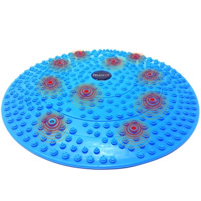 Daiwa Felicity Foot Massager Mat - Reflexology Mat with Magnetic Therapy Acupressure Disc - Ergonomic Acupressure Mat for Feet Relaxation, Pressure Point Pad - (Blue)