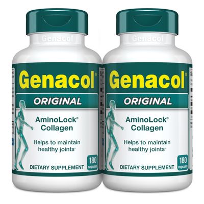 Genacol Original Collagen Supplement with Ultra-Hydrolyzed Peptides for Joint Health Support, Value Duo-Pack, 360 Capsules (120-Day Supply)