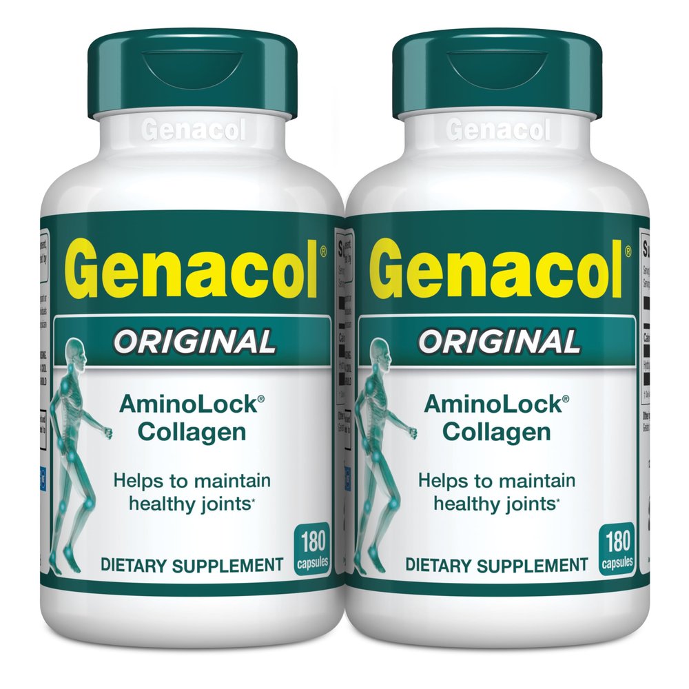 Genacol Original Collagen Supplement with Ultra-Hydrolyzed Peptides for Joint Health Support, Value Duo-Pack, 360 Capsules (120-Day Supply)