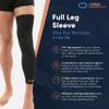Copper Compression Leg Compression Sleeve - Copper Infused Knee Stabilizer Brace for Running, Meniscus Tear, ACL, MCL, Arthritis, Joint Pain Relief - Thigh & Calf Support for Men & Women view 3