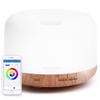 ASAKUKI Smart Wi-Fi Essential Oil Diffuser, App and Voice Control Compatible with Alexa, 500ml Aromatherapy Humidifier, Valentine's Gift for Relaxing Atmosphere in Home Office Bedroom (Light Brown) view 1