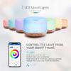 ASAKUKI Smart Wi-Fi Essential Oil Diffuser, App and Voice Control Compatible with Alexa, 500ml Aromatherapy Humidifier, Valentine's Gift for Relaxing Atmosphere in Home Office Bedroom (Light Brown) view 3