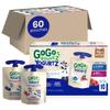 GoGo squeeZ yogurtZ Variety Pack, Blueberry and Berry, 3 oz (Pack of 60), Kids Snacks Made from Real Yogurt and Fruit, No Fridge Needed, Gluten Free, Nut Free, Recloseable Cap, BPA Free Pouches view 1