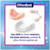 Efferdent Denture Cleanser Tablets, Complete Clean, Tablets, Multicolor, 252 Count view 4