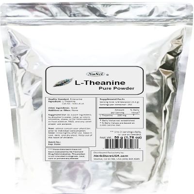 NuSci L-Theanine Pure Powder (50 Grams (1.76 oz))