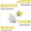 Alpine FlyFit - Earplugs for Pressure Relief & Preventing Ear Pain While Flying - Airplane Travel Essentials - Comfortable Reusable Hypoallergenic Earplugs with Ultra Soft Filter view 4