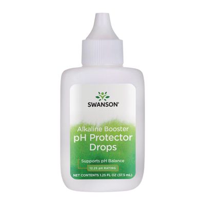 Swanson Alkaline Booster - pH Protector Drops with 12.25 pH Rating - Make Your Own Alkaline Water - Add to Distilled Water to Help Maintain pH Balance (1.25 Fl Oz)