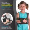 BraceAbility Pediatric Shoulder Immobilizer | Child Size Arm Sling Stabilizer for Broken Collarbone & Shoulder Injuries - Fits Toddlers, Kids, Youth & Teens (20" - 30" Chest Circumference) view 3