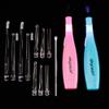 Airgoesin 2 Lighted Tonsil Stone Remove Tool, 10 Tips, Tonsillolith Pick + Case Oral Clean Longer Attachment view 3