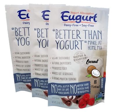 "Better Than Yogurt" Make At Home Mix (Dairy and Soy Free!) (Coconut, 8-Pack)