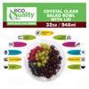 32oz Clear Disposable Salad Bowls with Lids (150 Pack) - Clear Plastic Disposable Salad Containers for Lunch To-Go, Salads, Fruits, Airtight, Leak Proof, Fresh, Meal Prep | Rose Bowl Container (32oz) view 2