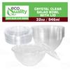 32oz Clear Disposable Salad Bowls with Lids (150 Pack) - Clear Plastic Disposable Salad Containers for Lunch To-Go, Salads, Fruits, Airtight, Leak Proof, Fresh, Meal Prep | Rose Bowl Container (32oz) view 4