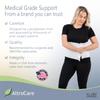 AltroCare Postpartum & Post Surgery Abdominal Binder. 3-Panel belly band for recovery after childbirth, hysterectomy, tummy tuck, hernia, diastasis recti. Size L/XL (45" to 60"). Made in USA. view 3
