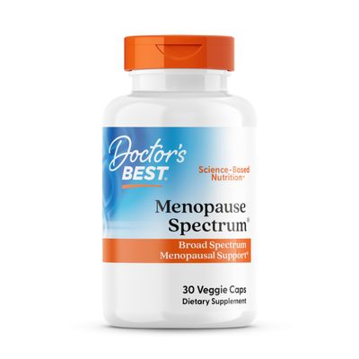 Doctor's Best Menopause Spectrum with EstroG-100, Non-GMO, Vegan, Gluten Free, Soy Free, Veggie Caps, 30 Count