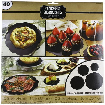 Amscan 140209 Black Serving Papers, Multi
