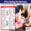 ZOCO  CPR & Choking Poster  Heimlich Maneuver & First Aid Instructions for Infant, Child, Adult  Laminated 17x22  Restaurant, School Nurse, Daycare, Office Safety Sign view 3