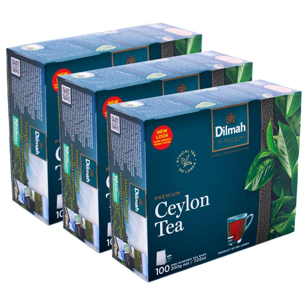 Dilmah Premium 100 Tea Bags x 3 Pack =(Total 300 Bags)