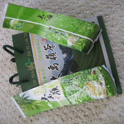 2 X 5.5 Oz (160 g) vacuum sealed bag of Taiwan Da-Yu-Ling (Da Yu Mountain) Winter Green Tea - Taiwan High Mountain Grown Tea Premium Quality Tea.