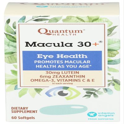 Quantum Health Macula 30+ Eye Health Supplement|Promotes Macular and Retinal Health as You Age|Formulated with Lutein, Zeaxanthin, Omega-3, and Vitamins C & E|60 Softgels, 30 Day Supply
