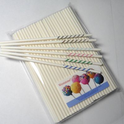 2000pcs 6" X 5/32" + 30pcs colorful stripy Lollipop Sticks for Cake Pops Lollipop Candy