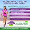 100% Natural Resveratrol - 1000mg Per Serving Max Strength (180 Capsules) Antioxidant Supplement, Trans-Resveratrol Pills for Heart Health & Pure, Polyphenols view 2