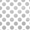 240ea - 20" X 30" Silver Medium Dots/White Tissue Paper - 1.2 mil Thick view 1