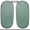 2 Pairs Solar Shield Polarized Clip-on Sunglasses 54 Rec 8 Full Frame view 1